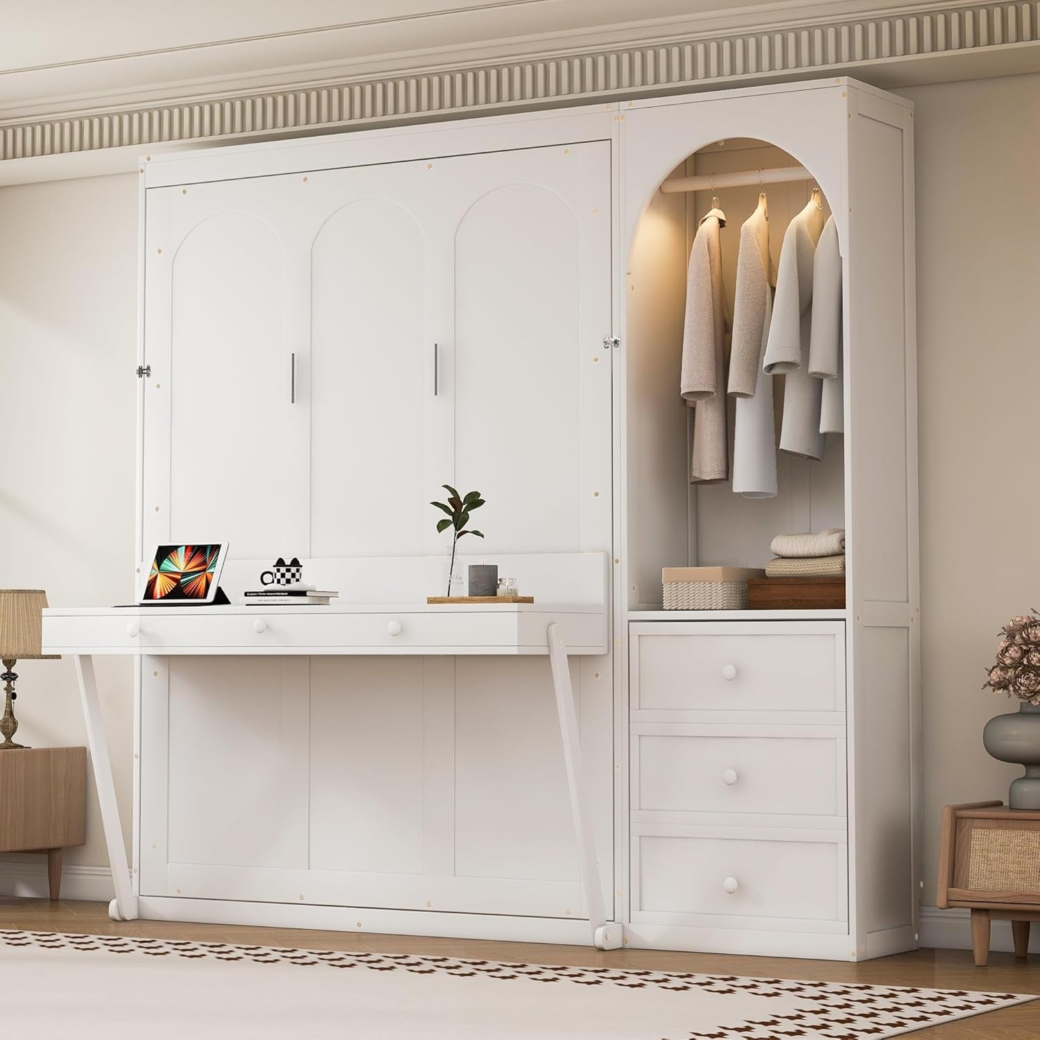 murphy-bed-queen-size-murphy-bed-with-stoarge-shelf-white
