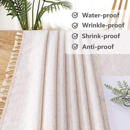 Table Cloth 60 in round Cotton Tablecloth, Waterproof Tablecloth4