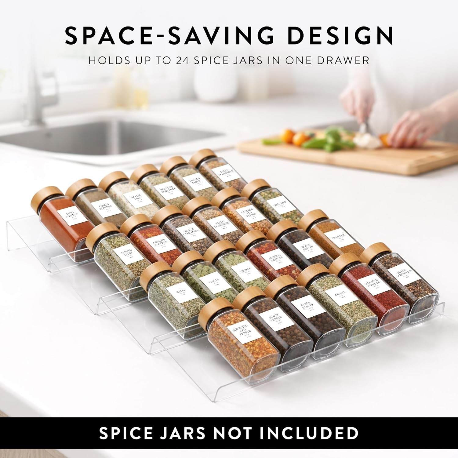 acrylic-spice-drawer-organizer-4-pk-expandable-13-26-acrylic-spice-rack-for-drawer-seasoning-organizer-tray-shelf-stackable-4-tier-herb-jar-rack-insert-for-kitchen-cabinet-herb-jars-not-included
