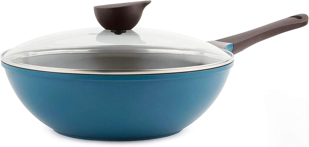 eela-12-non-stick-chefs-wok-with-glass-lid-stir-fry-pan-and-pofa-free-ceramic-coating-for-cooking-saute-vegetables-meat-fish-12-inch-deep-blue-handle-assemble-required