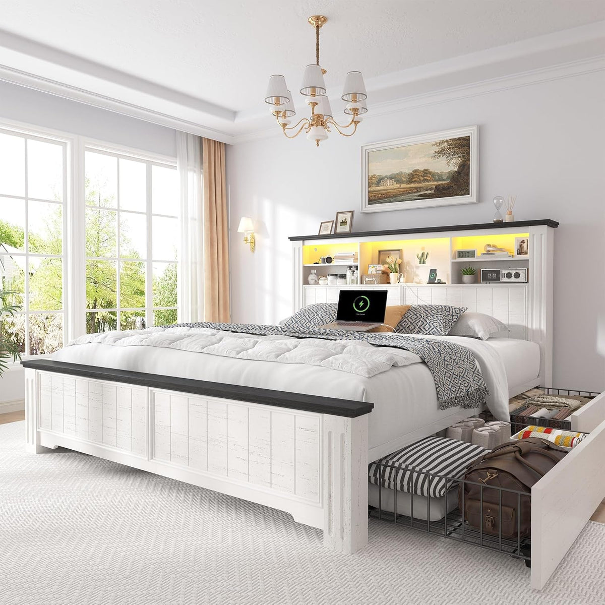 full-size-bed-frame-with-headboard-and-storage-4-drawers-white