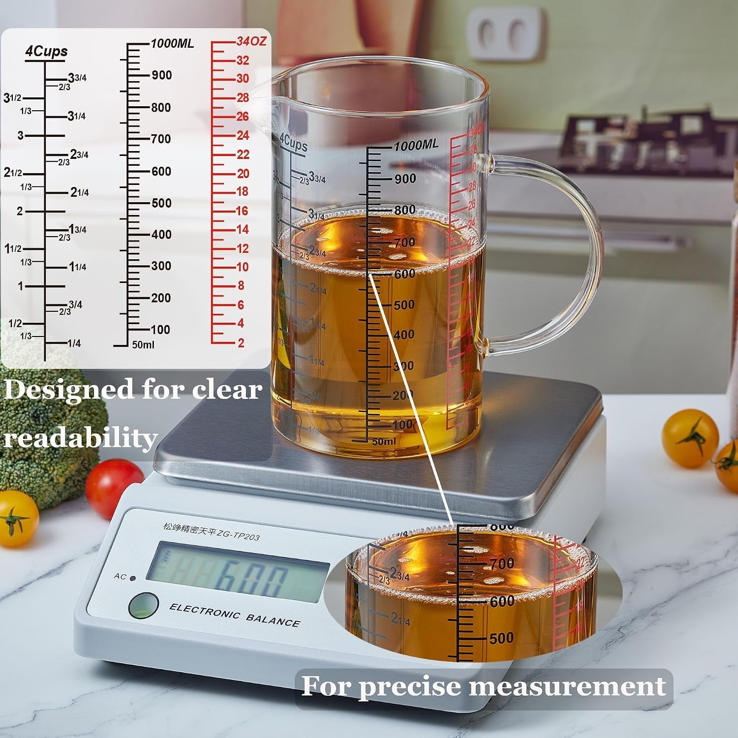 glass-measuring-cup-insulated-handle-v-shaped-spout-made-of-high-borosilicate-glass-measuring-cup-for-kitchen-or-restaurant-easy-to-read-1000-ml-32-oz-4-cup