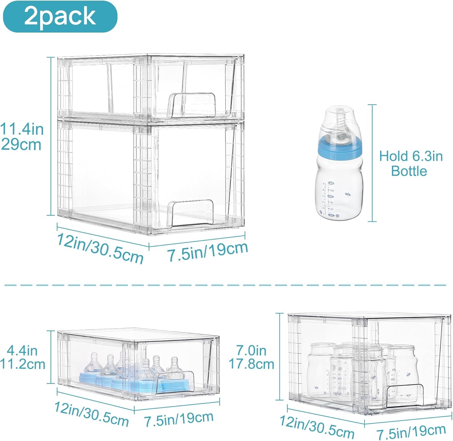 clear-stackable-storage-drawers-4-pack-kitchen-cabinet-set