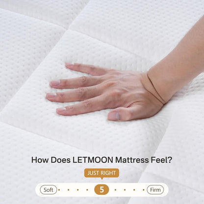 Twin Mattress, Medium Hybrid 8 Inch Twin Size Mattress in a Box | Cooling Gel Memory Foam with Pocketed Springs, Luxury Twin Bed Mattress, Colchones Twin Supportive Back Relief, Certipur-Us2
