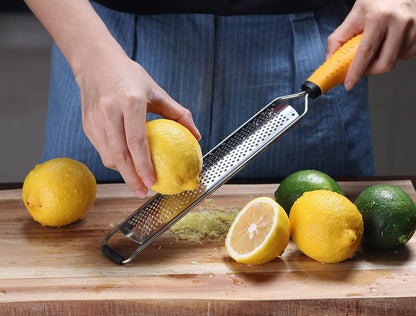 PRO Lemon Zester & Heavy Duty Grater - Parmesan, Garlic, Nutmeg, Chocolate, Fruits, Vegetables, Ginger & Cheese Shredder4