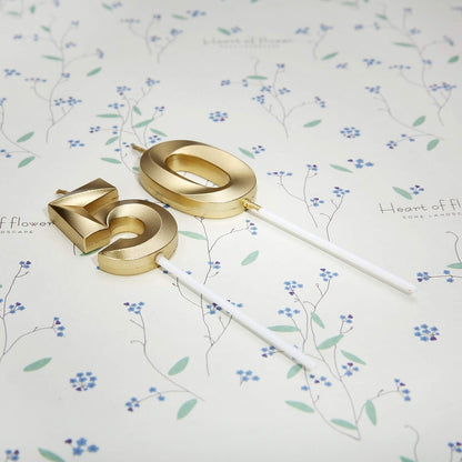 50Th Birthday Candles,Gold Number 50 Cake Topper for Birthday Decorations Party Decoration2
