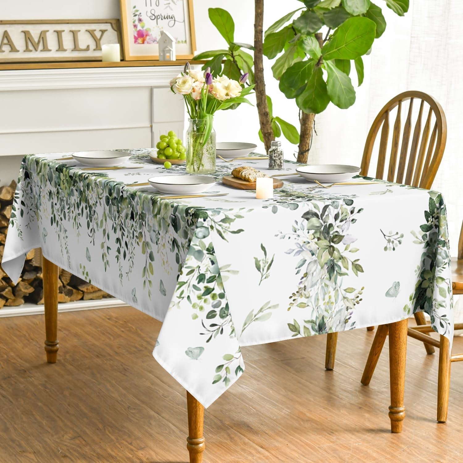 spring-tablecloth-52-x-70-inch-rectangular-green-eucalyptus