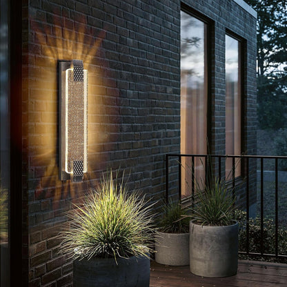 Dusk to Dawn Outdoor Wall Light,Sparkling Glow Porch Sconce1