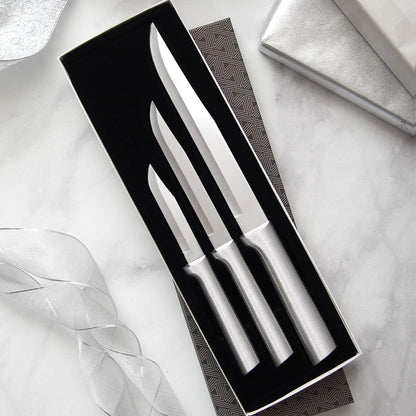 Cutlery Housewarming Gift Set (S02), Silver | 3-Piece Knife Set , Stainless Steel Blade, Cast Aluminum Handle6