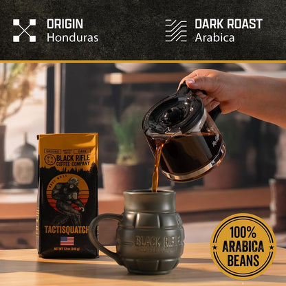 Dark Roast Ground Coffee Tactisquatch 12 Oz3