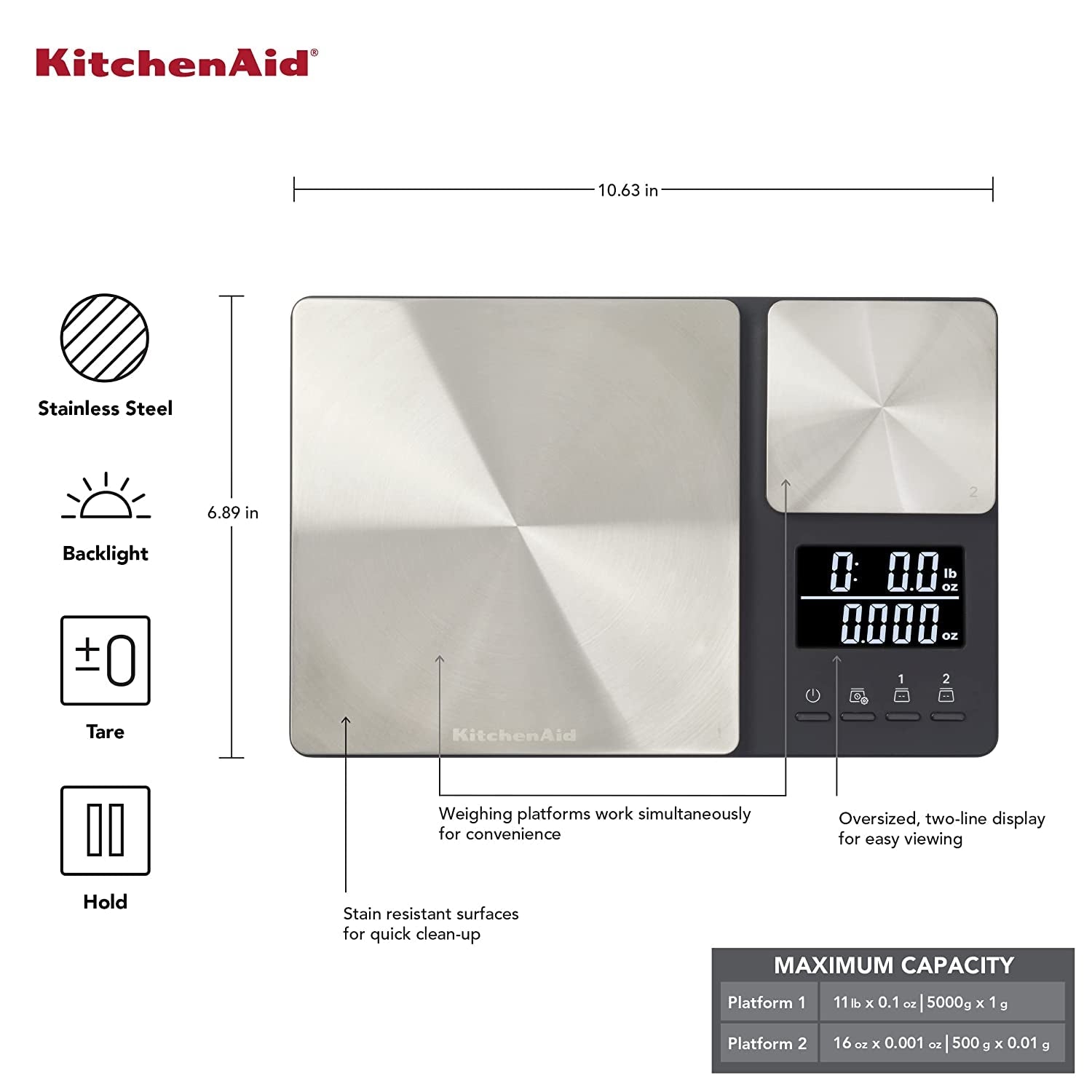 kitchenaid-kq909-dual-platform-digital-kitchen-and-food-scale-11-pound-capacity-and-precision-16oz-capacity-black-with-stainless-steel