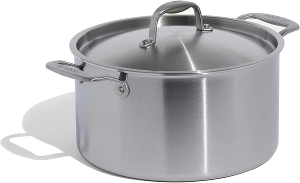 Made in Cookware - 8 Quart Stainless Steel Stock Pot with Lid - 5 Ply Stainless Clad - Professional Cookware - Crafted in Italy - Induction Compatible1