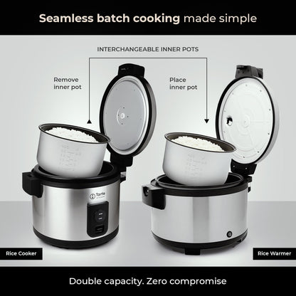 TK Commercial Rice Cooker 64 Cup - Large Capacity Nonstick Pot - Auto Warm | 32 Uncooked Cups Ready in 45 Min; 3D Heating for Evenly Cooked Rice; Stainless Steel Body; Swappable TK Pot; Cup & Scoop5