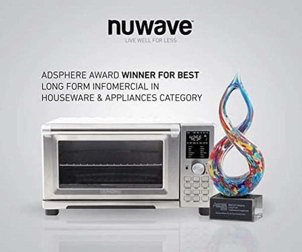 Bravo Air Fryer Toaster Smart Oven, 12-In-1 Countertop Convection | 30-QT XL Capacity, 50°-500°F Temperature Controls, Top and Bottom Heater Adjustments 0%-100%, Brushed Stainless Steel Look8