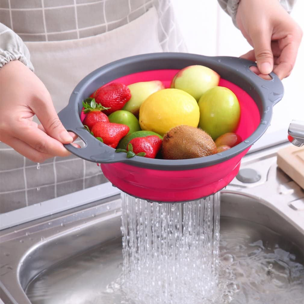 collapsible-colander-set-of-3-round-silicone-kitchen-strainer-set-2-pcs-4-quart-and-1-pcs-2-quart-perfect-for-draining-pasta-vegetable-and-fruit-green-blue-purple