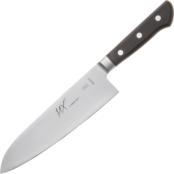 MX3 Premium San Mai VG-10 Steel Core Blade Santoku Knife, 185Mm 7 Inch,Black1