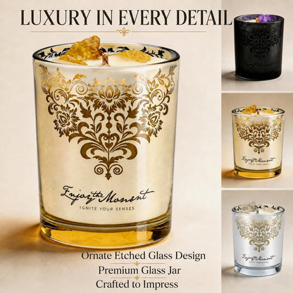 Luxury Candle Gift Set for Women, 3X7Oz, Trimmer & Snuffer Lid4