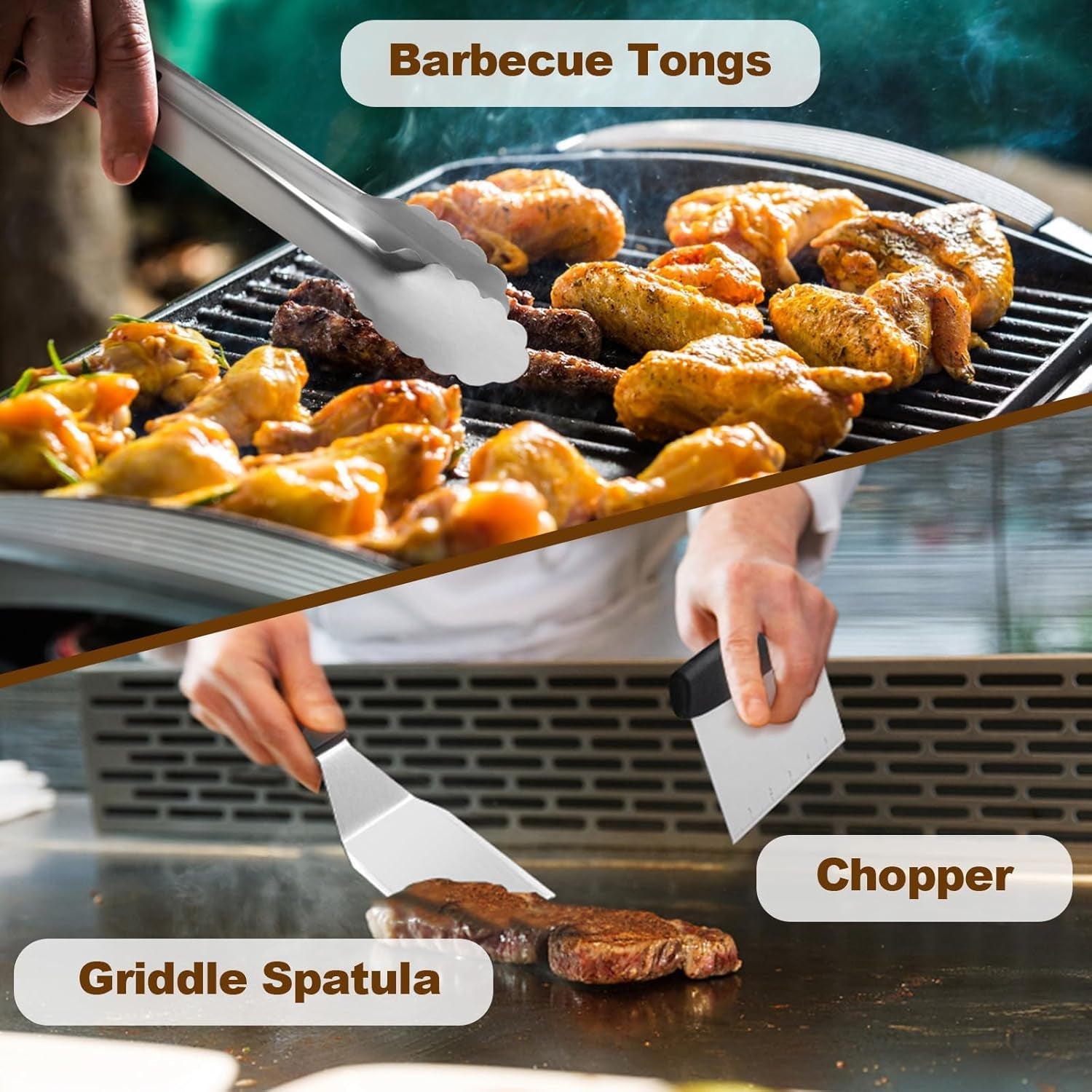 14pcs-griddle-accessories-kit-flat-top-grill-accessories-set-for-blackstone-and-camp-chef-grill-spatula-set-with-enlarged-spatulas-scraper-for-outdoor-barbecue-griddle-tools-set-for-blackstone-grill-spatula-set-with-enlarged-spatulas-scraper-for-outdoor-barbecue