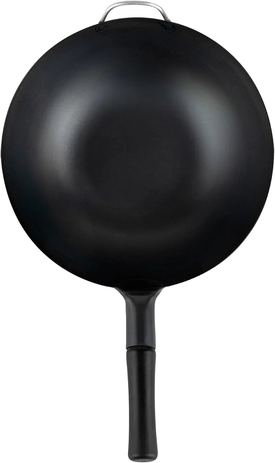 carbon-steel-wok-1-pack-of-13-3-inch-heavy-duty-uniform-heat-distribution-pan-induction-compatible-flat-bottom-wok-welded-handle-black-for-gas-stovetops-and-grills