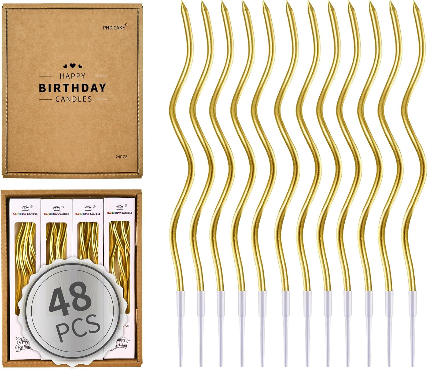 48-count-gold-spiral-long-thin-metallic-birthday-candles-cake-candles-birthday-parties-wedding-decorations-party-candles