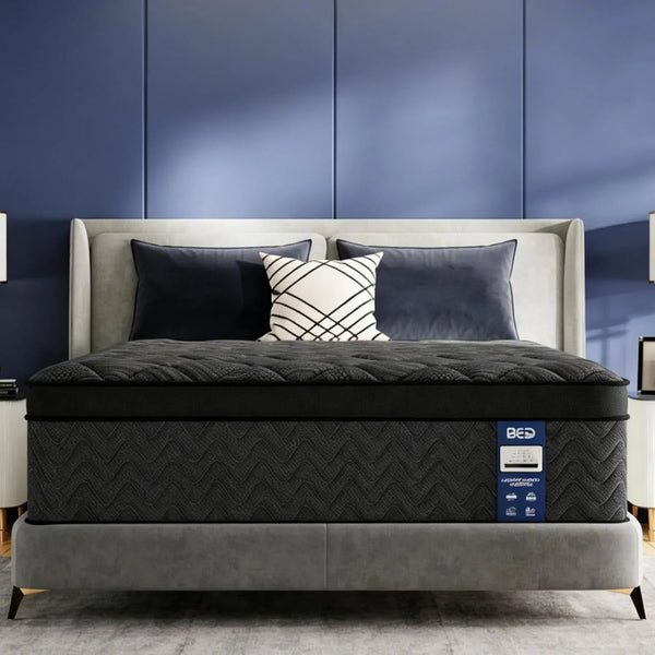 Upgraded Luxury 12 Inch Hybrid Twin Size Mattress in a Box, Medium Firm | Cooling Gel Memory Foam & Pocket Springs, 7-Zone Support, Back Pain Relief, Extra Edge Support, Certipur-Us, 365-Night Trial1
