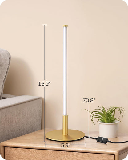 LED Table Lamp, Modern Dimmable Desk Lamps Metal Finish, Gold6