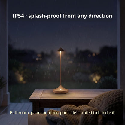 Cordless Rechargeable Table Lamp, Long-Lasting 60-Hr Battery, Dimmable LED8