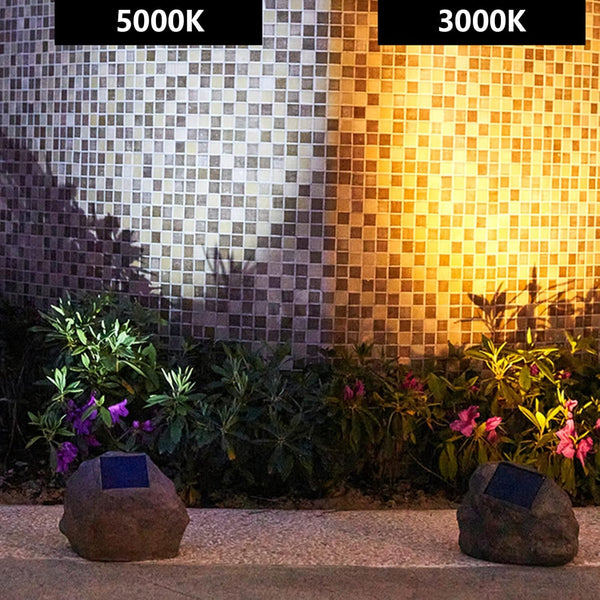 Rock Solar Garden Lights, Super Bright Solar Spot Lights, Solar Powered Landscape Lights Outdoor Decorative Waterproof LED Lights for Pathway, Walkway, Yard6