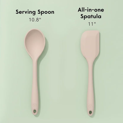 Nontoxic Platinum Silicone Utensils, 100% Plastic-Free, 2-Pcs, Beige7