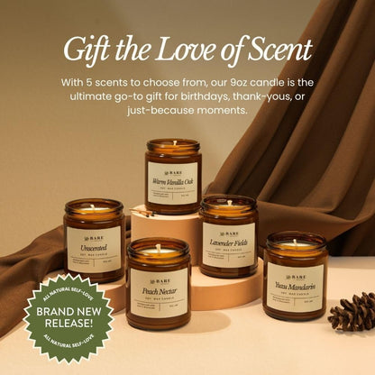 9Oz Non Toxic Soy Candle Warm Vanilla Oak - 40+ Hour Burn8