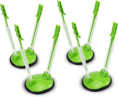 Baggy Rack Holder for Food Prep/Ziplock Bag, Meal Planning/Plastic Freezer Bag Holders Stand, Green, Pack of 4-4 Pcs1