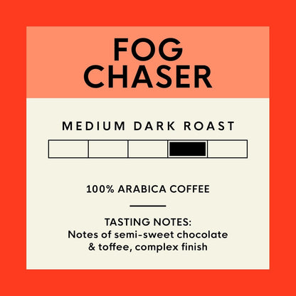 Coffee Fog Chaser Whole Bean Coffee, 2 Lb Bag | Medium Dark Roast, Balanced, Smooth Flavor, 100% Arabica, Best for Pour-Over, Drip & French Press3
