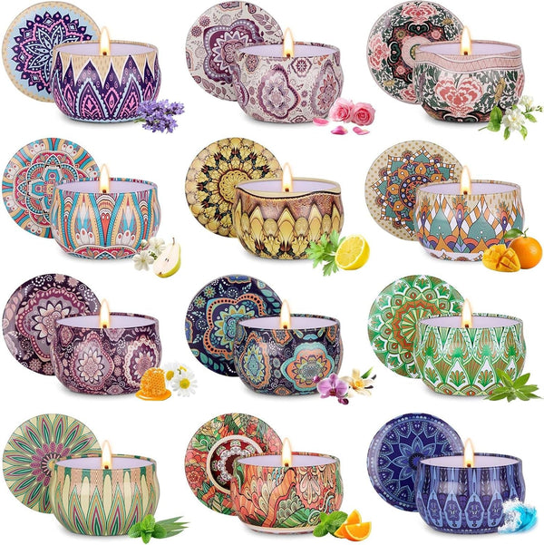 Scented Candles Gift Set for Women, 12 Pack1