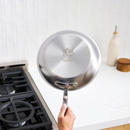 All-Clad D5 5-Ply Brushed Stainless Steel Fry Pan 8 Inch Induction Oven Broiler Safe 600F Pots and Pans, Cookware Silver | the Upgrade for Supremely Even Heat, Professional, Brushed Stainless Steel, Induction Compatible, Oven Safe up to 600F6