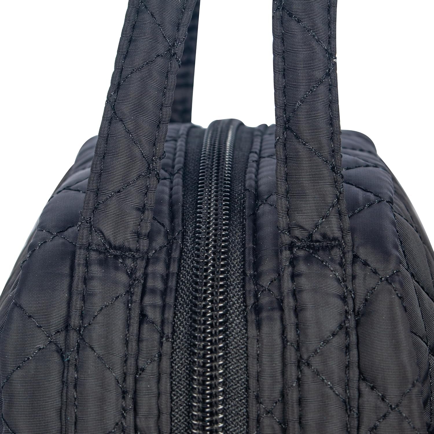 machine-washable-women-quilted-fabric-insulated-reusable-cooler-lunch-bag-tote-adult-thermal-lunch-box-storage-bag-for-ｗork-black