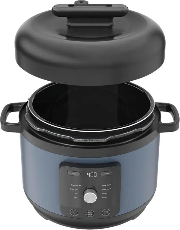 Hyper-Heat Pressure Cooker - 6.5 Quart Multi-Cooker with 9 Programmable Functions, 1200W Power, Simpliserve Pot for Family Meals, Electric Pressure Cooker for Fast and Healthy Cooking (Blue)2