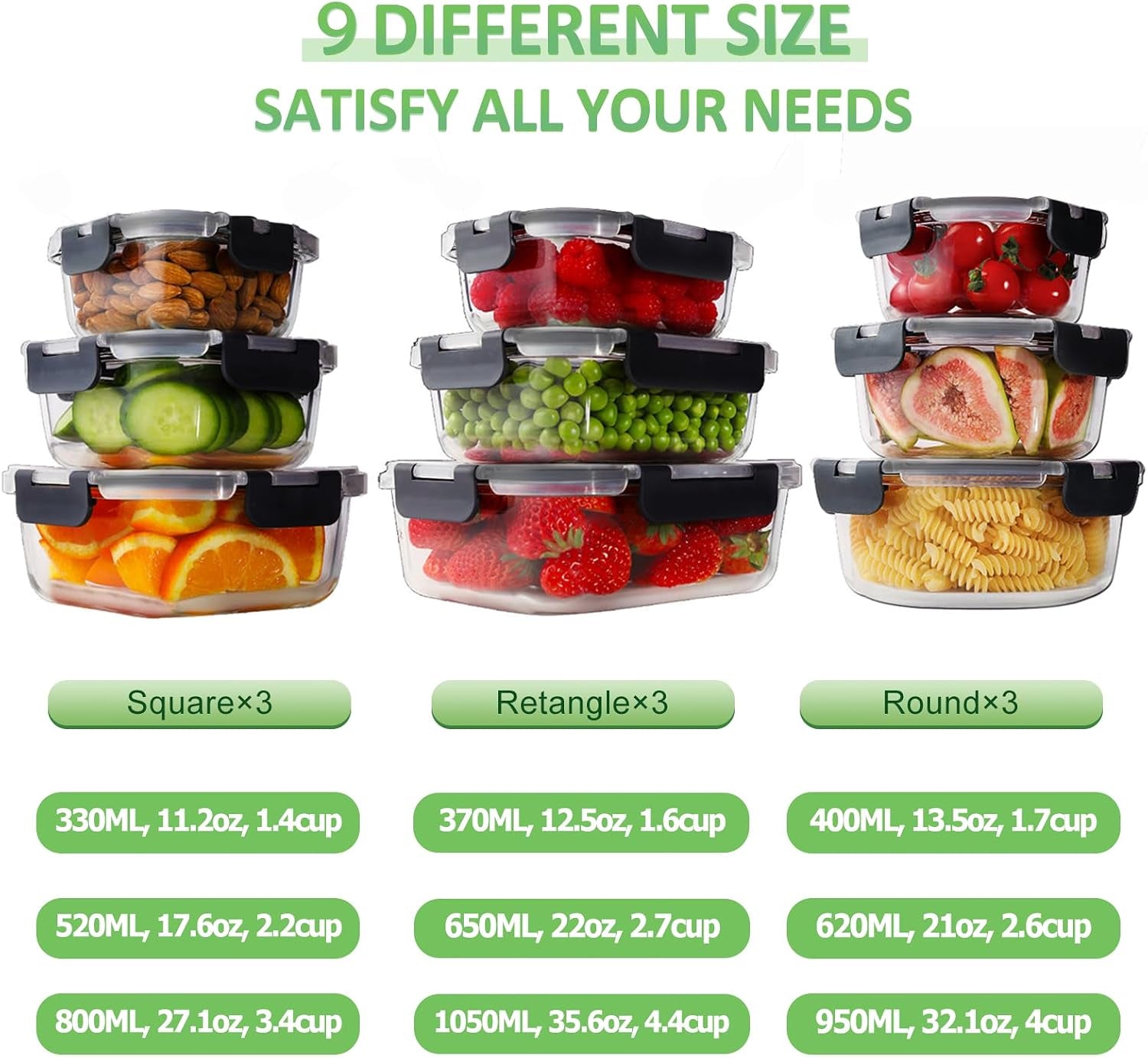 18-piece-glass-food-storage-containers-with-snap-locking-lids-for-meal-prep