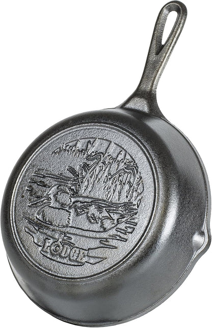 Wildlife Series Cast Iron Skillet, Duck, 8 Inches | Collectible Cast Iron Cookware with Wildlife Design for Everyday Cooking, Stovetop, Oven & Campfire, Non-Toxic, Made in USA4
