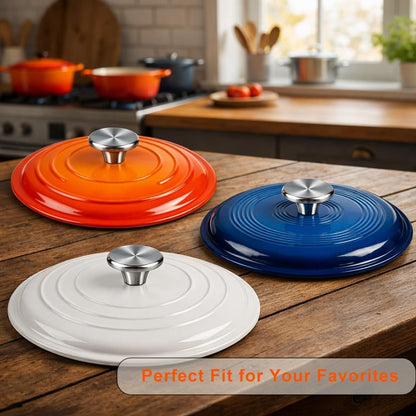 Stainless Steel Replacement Handle Compatible with Le Creuset,Aldi,Lodge, and Other Enameled Cast-Iron Dutch Oven8