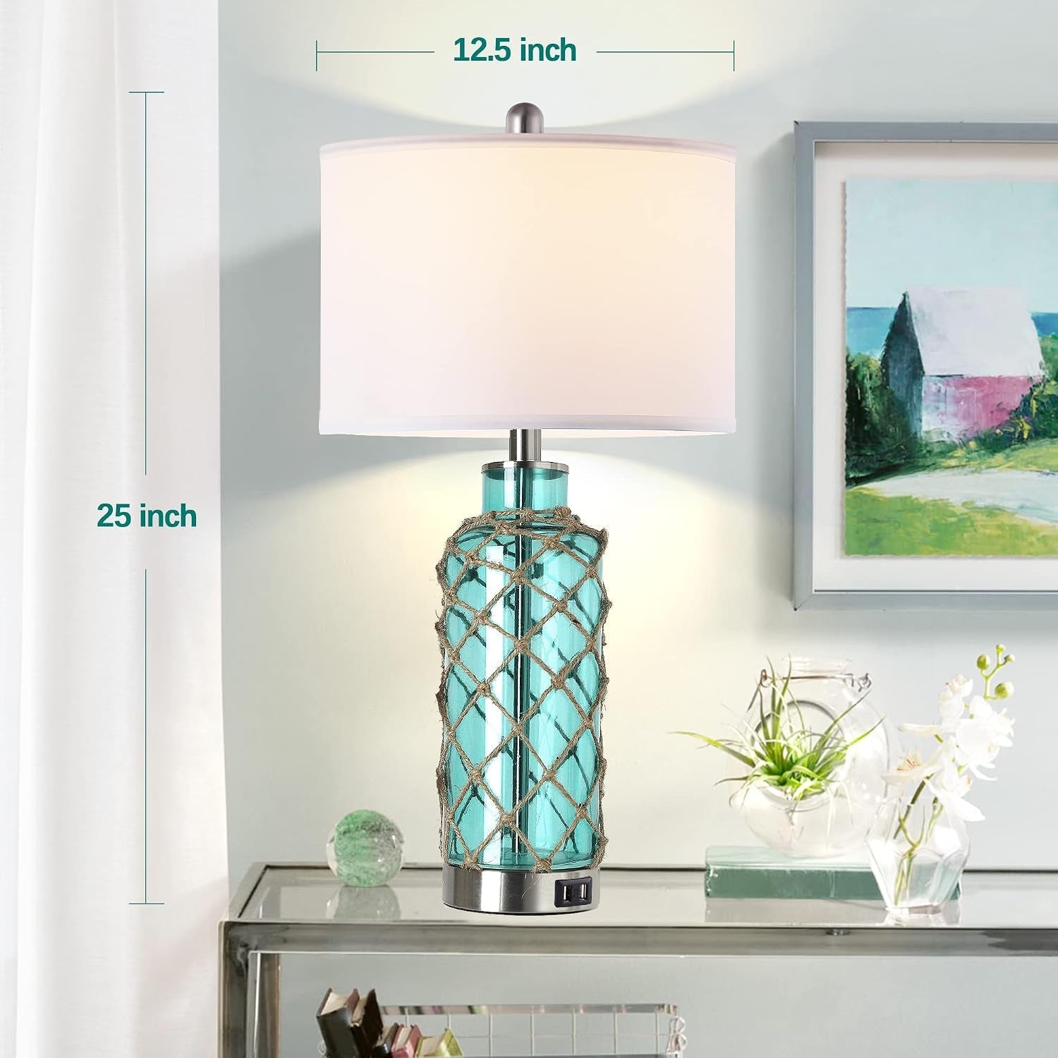 cottage-nautical-accent-table-lamp-set-of-2-touch-control-coastal-blue-green-glass-rope-net-bedside-lamp-with-2-usb-ports-3-way-dimmable-nightstand-lamps-with-white-shade-for-living-room-bedroom
