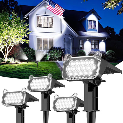 Solar Spot Lights Outdoor Waterproof, Super Bright Focused Beam Spotlights1