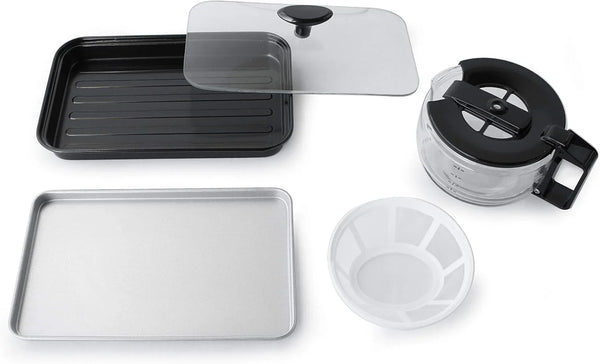 BM-1120W: 3-In-1 Breakfast Maker, Stainless Steel & White5