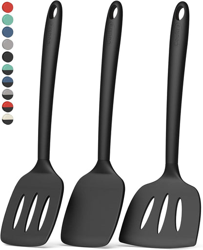 3 Pack Silicone Spatula Set, Heat Resistant to 500°F, Bpa-Free1