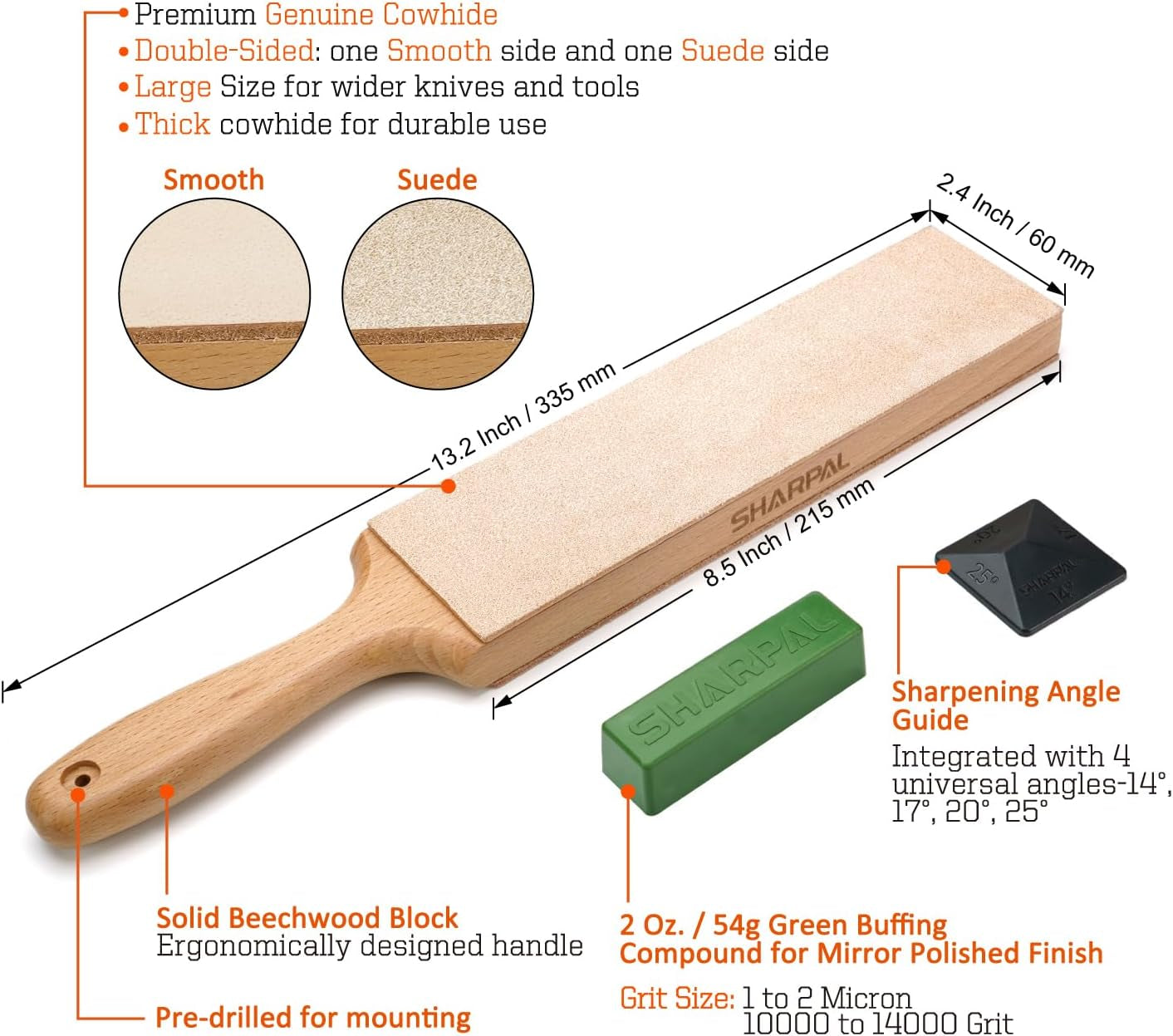 205h-double-sided-leather-strop-13-2-x-2-4-kit-genuine-cowhide-stropping-block-with-2-oz-polishing-compound-angle-guide-knife-strop-for-honing-knives-tools