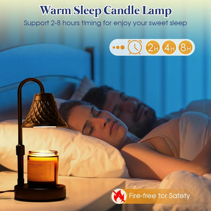 Adjustable Candle Warmer Lamp with Timer: Candle Lamps Fits All Candle Jar Home Decor - Wax Warmer for Scented Wax - Birthday Gifts for Women4