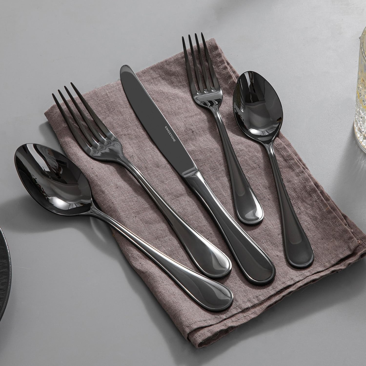 18-10-stainless-steel-silverware-set-for-8-40-piece-black-flatware-set-teardrop-heavy-cutlery-set-mirror-polished-knives-fork-spoons-utensils-dishwasher-safe-for-home-kitchen-wedding