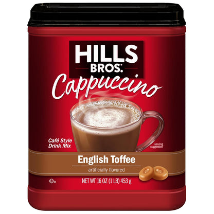 . Cappuccino Mix - English Toffee, 16 Oz | Quick & Easy Preparation, Rich, Frothy Coffeehouse-Tasting Instant Drink Mix, Perfect for Hot & Iced Drinks & Creaming Coffee1