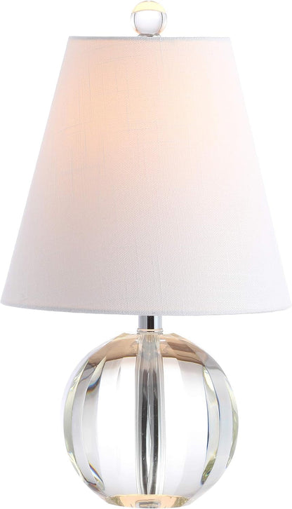 Goddard 16" Crystal Ball Orb Metal LED Table Lamp, Clear1