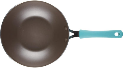 Cook + Create Nonstick Stir Fry Pan/Wok, 10.5 Inch, Agave Blue9