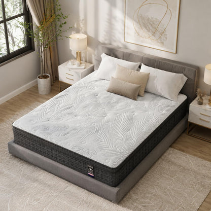 Queen 14 Inch Hybrid Mattress Medium Firm Memory Foam Pocket Coil5